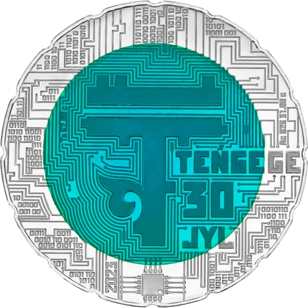 ТЕҢГЕГЕ 30 ЖЫЛ (теңге) - Аверс