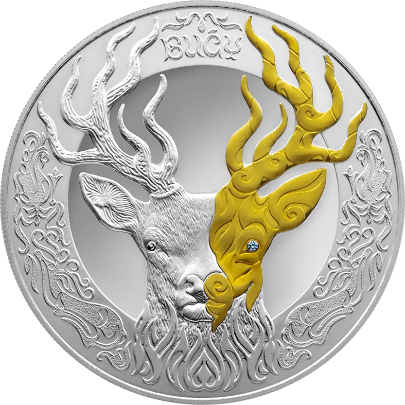 BUGY (Deer) | 5000 tenge | proof | Kazakhstan - Reverse