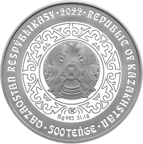 BÚRKIT (The Eagle) 500 tenge-Reverse