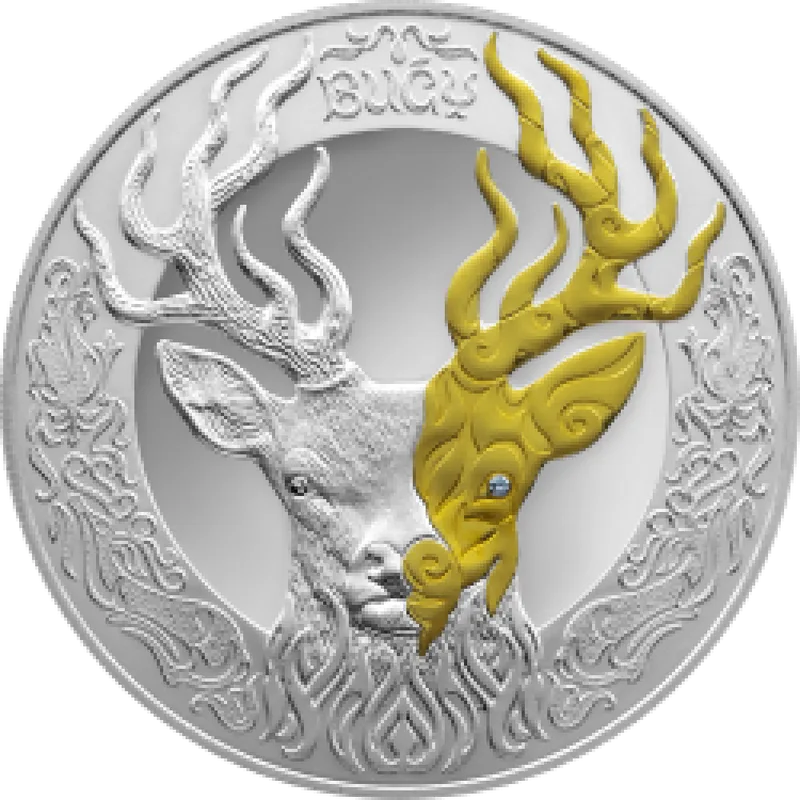 BUGY (Deer) | 500 tenge | proof | Kazakhstan - Reverse
