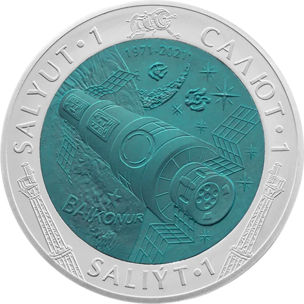 Salyut-1 (500 tenge)-Averse