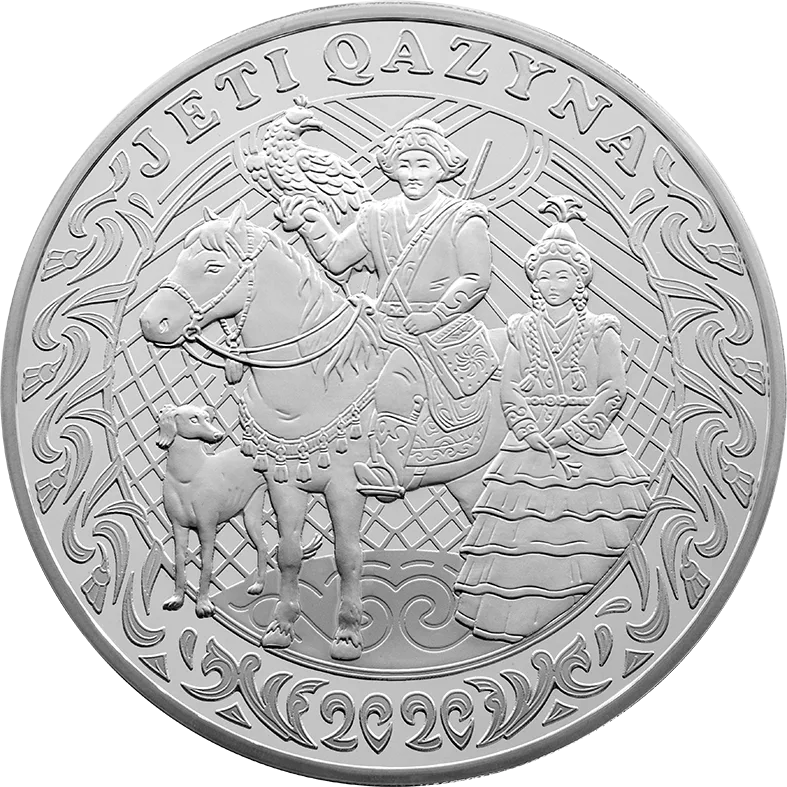 JETI QAZYNA (Seven treasures) 5000 tenge-Averse